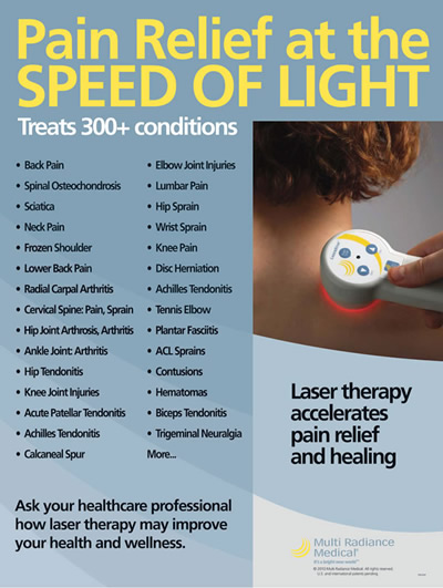 Laser Therapy used at Essence of Wellness Chiropractic Center, Eaton, Ohio