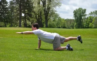 Image of lumbar stabilization exercise